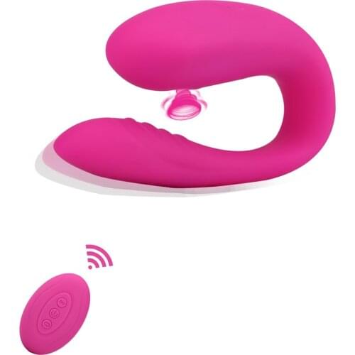 Wireless Remote U Shaped Sucking Vibrator 10 Speed Vibrating Clitoris Stimulator Sucker Vibrator Sex Toys For Women Masturbation