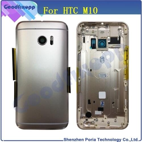 For HTC M10 Back Battery Cover Case Original Back Housing Door For HTC Replacement Parts Metal Rear Housing M10 Case