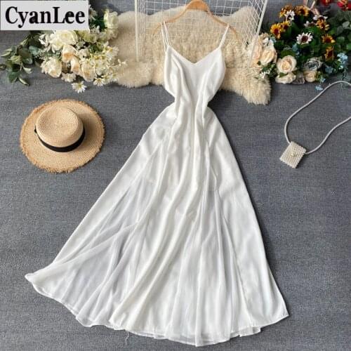 Белые летние платья CyanLee China At AliExpress