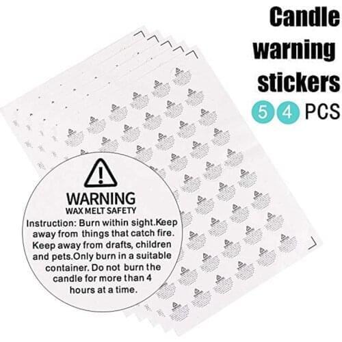 30 Sheets 1.2 Inch Wax Melting Safety Stickers 1620PCS Circles Candle Jar Container Labels Candle Warning Stickers
