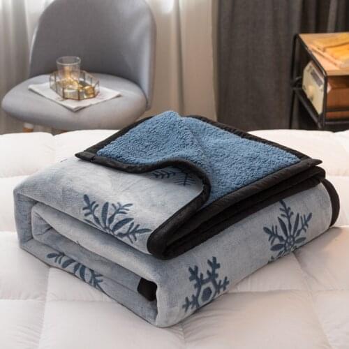 Double layer blanket thickened warm quilt