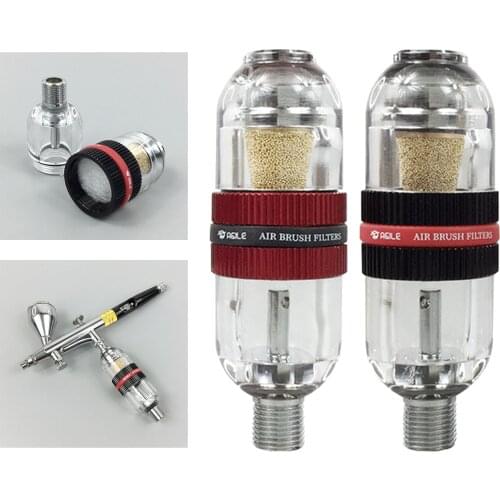 Water Oil Separator Filter for Spray Gun Painting Sprayer Air Line Fitting 1/4 inch Moisture Separator