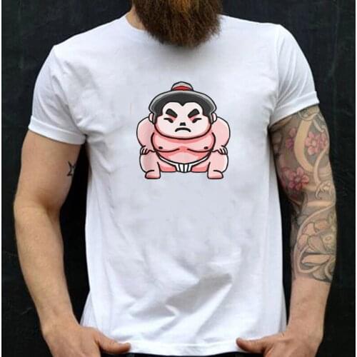 Sumo Wrestler T Shirt Men Women Harajuku Tops 2021 Asian Size Short Sleeve Japan O-Neck Top Tee T-Shirt Camiseta Mujer Man