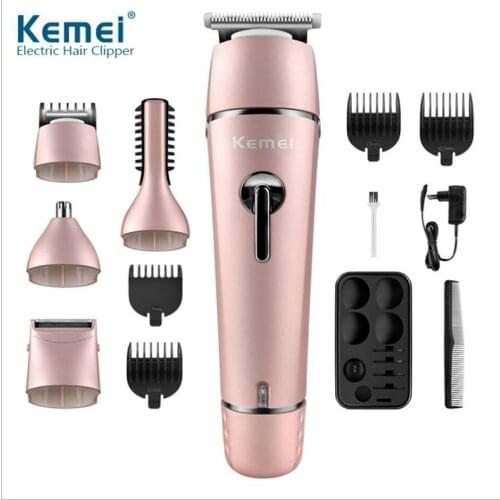 Kemei Rechargeable Hair Trimmer Multifunction Hair Clipper Electric Shaver Nose Trimmer Men Women Styling Tools Shaving