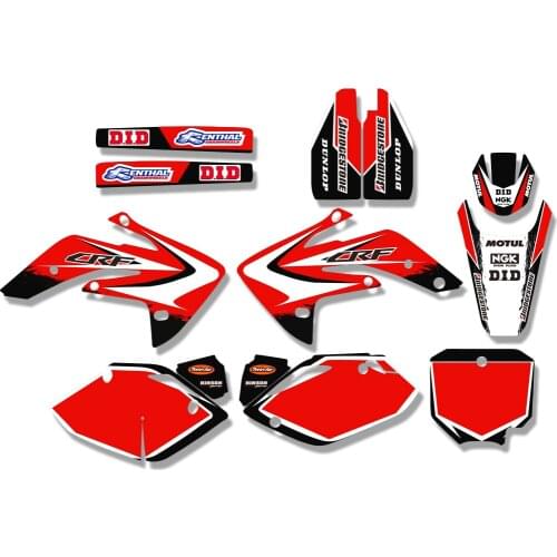 TEAM GRAPHICS & BACKGROUNDS DECAL STICKER For Honda CRF150R LIQUID COOLED CRF150RL CRF150RB 2007-2018
