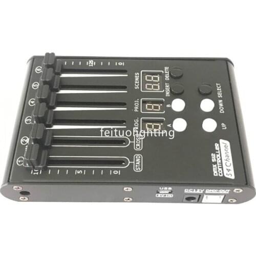 DMX Move Controller 512 PRO, mini 54 channel Mixer Controller for stage light, moving head, dj light