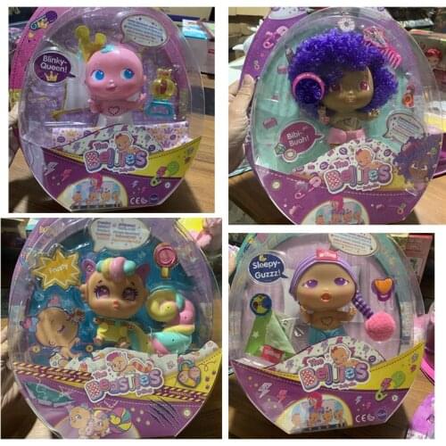 17Cm The Bellies Dolls Blinky Queen Sleepy Guzzz Kuki Muak Figures Interactive Music Dolls Fun Children Play House Toys Gift