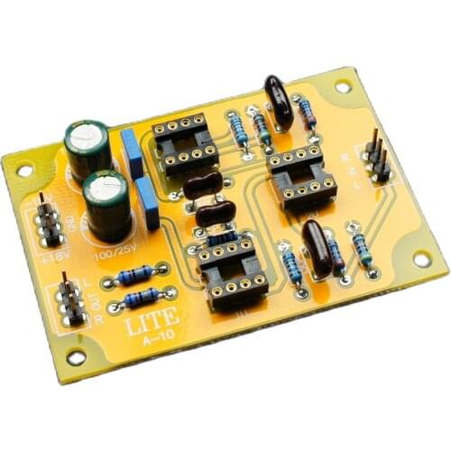 LITE A-10 0p Amp With 10x Magnification Preamplifier Board Finished Board SIC NE5532