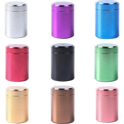 80ml Metal Aluminum Sealed Cans Portable Travel Tea Caddy Airtight Smell Proof Container Stash Jar