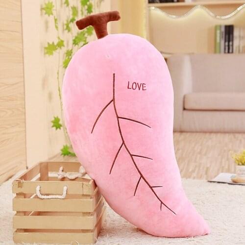 Cartoon Leaves Simulation Back Cushion Stuffed Plush Toy Soft Decor Sofa Sleeping Pillows Kids Home Bedding Room Bedroom Car