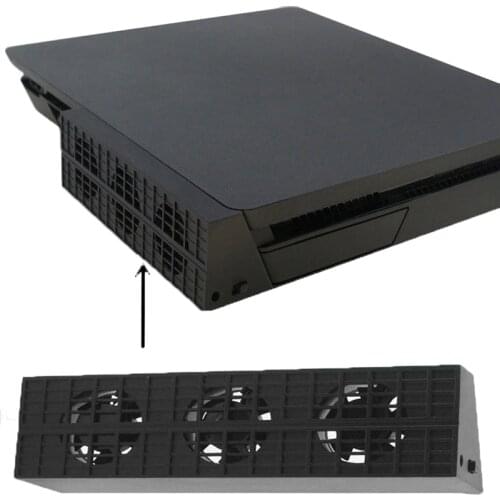 Cooling Fan Cooler Heat Exhauster Temperature Control For PS4 Slim Game Console