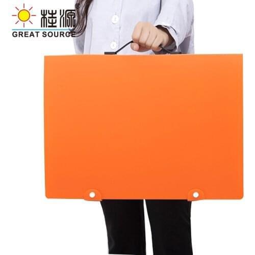 8K Painting Display Folder With Handle Sketch Presentation Book 30 Transparent Pockets Candy Color 460*345mm(18.11"*13.58")(3PCS