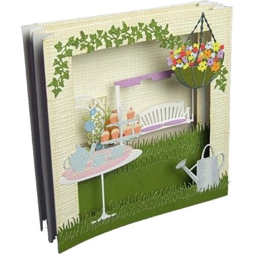 Swing Seat Metal Cutting Dies Silver Stencil For Scrapbooking Album Photo Paper Card Craft New Embossing Template