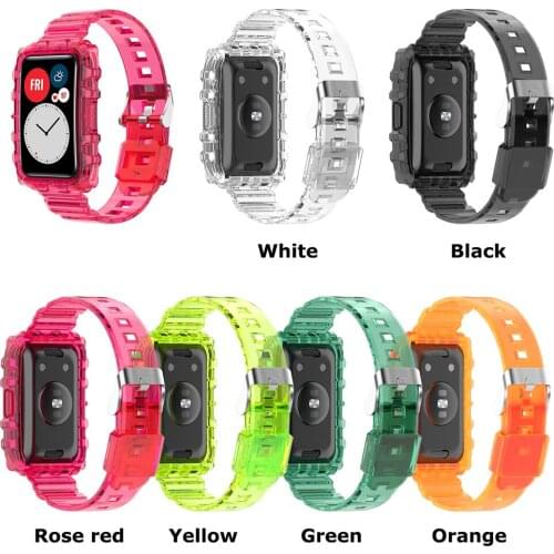 For Huawei Watch Strap Glacier Transparent Wrist Band Armor Replacement Accessories for Huawei watch