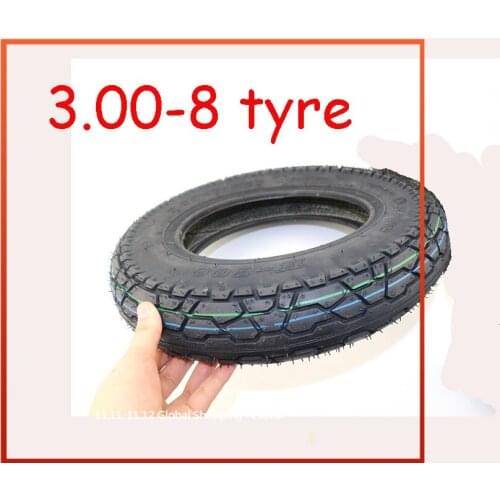 Thickening 3.00-8 / 300-8 Tire & Inner Tube 4PR Tyre Fits Gas and Electric Scooters Warehouse Vehicles Mini Motorcycle Parts
