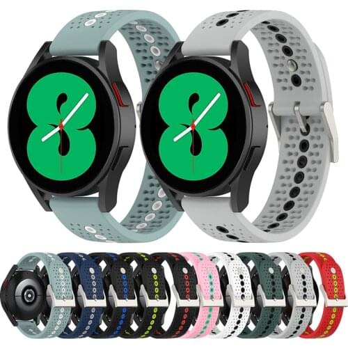 Silicone Watch band For Samsung galaxy watch 4 classic 42mm Smart Watch Wristband Bracelet For galaxy watch 4 40mm Strap