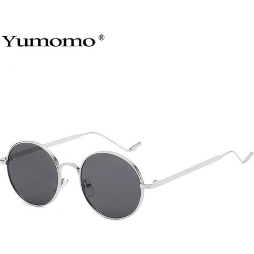 New Punk Sunglasses Women Vintage Round Sun Glasses Men Alloy Metal Frame Sunglasses UV400 Driving Ladies Eyewear