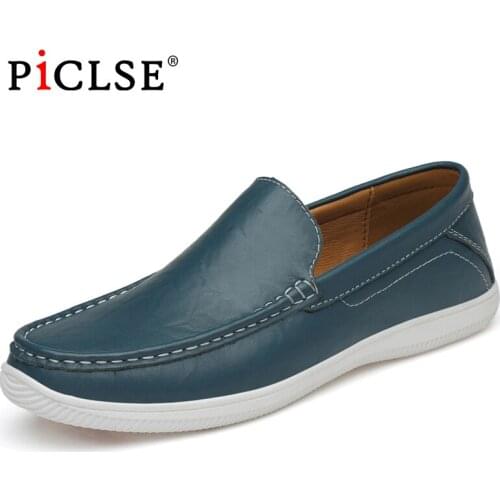 Classic Cow Leather shoes Men Loafers Fashion Casual Men shoes Comfortable Driving shoes Moccasins Men Flat shoes zapatos hombre