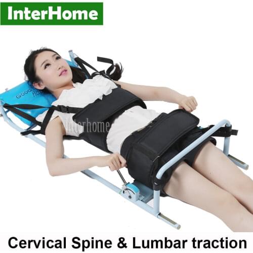 Patented efficient Traction Bed for Cervical Spondylosis Lumbar Pain Therapy Body Stretching Equipment Cure Low Back Lumbago
