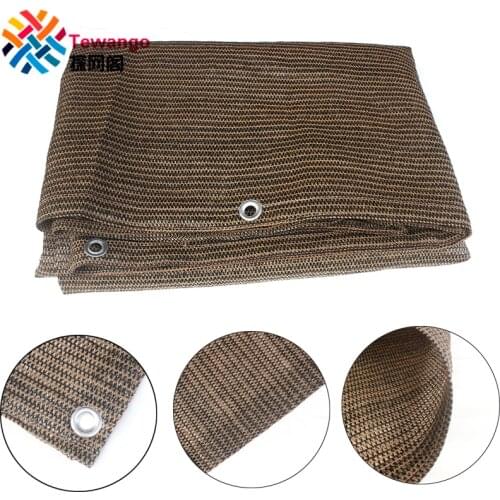 Tewango Coffee Brown Balcony Privacy Screen 0.9x5m Fence Barrier Patio Cover Sun Shade Protection Safety Net