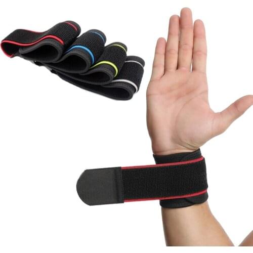 1PCS Adjustable Sports Wrist Brace Wrap Support Band Gym Strap Safety Sports Wristband Protective Hand Bands