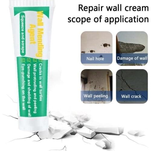 150g Wall Mending Agent Multifunction Wall Mouldproof Repair Cream Wall Crack Nail Repair Quick-drying Patch Restore Original