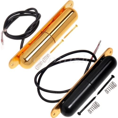 2Pcs Gold&Black Vintage Lipstick Tube Pickup For Electric Guitar