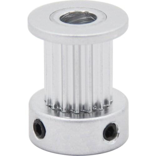 5pcs GT2 Aluminium Timing Pulley 16 Tooth, 3D Printers Parts Synchronous Wheel Gear 2GT 16 Teeth, Screw Part For Width 10mm Belt