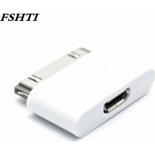 2pcs Micro USB Charger Adapter USB Cable Head For Apple 4 4s ipad 1 2 3 ipod itouch Change Cable for Android to for iPhone