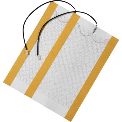 2pcs Car Carbon Fiber Heater Seat Heating Pad Heater Element for Cold Weather Driving 12V Heated Seat Cushion Cover
