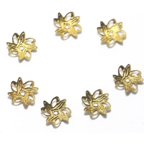 Hollow Garland Flower Hat Sun Flower Bracelet Necklace Wear-resistant Bead Spacer Jewelry Handmade Earring Accessories