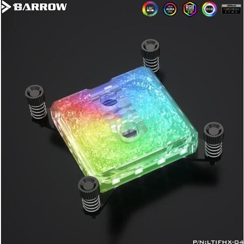 Barrow CPU Water Block For Intel X99/X299 Microwaterway LRC2.0 5V 3P Acrylic Or Brass Edition LTIFHX-04