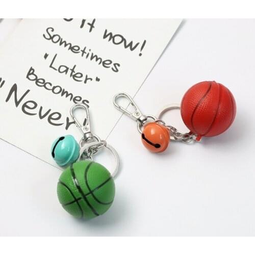 2021 Creative Basketball Imitated Sports Game Cute Keychain For Boys Key Chains Ring Car Bag Pendent Accessories D682
