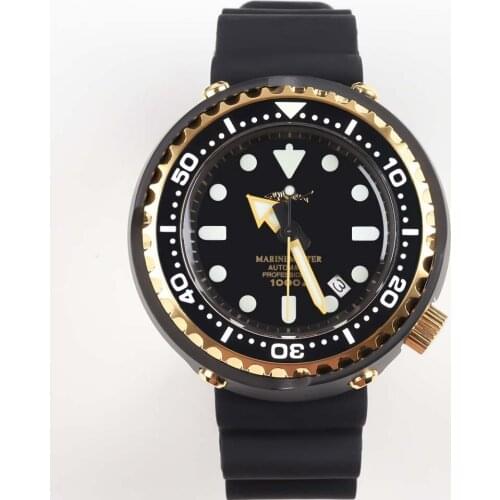 HEIMDALLR Tuna Diver Watch Sapphire Crystal 1000m Waterproof NH35A Movement Automatic Watches Mens Mechanical Watch