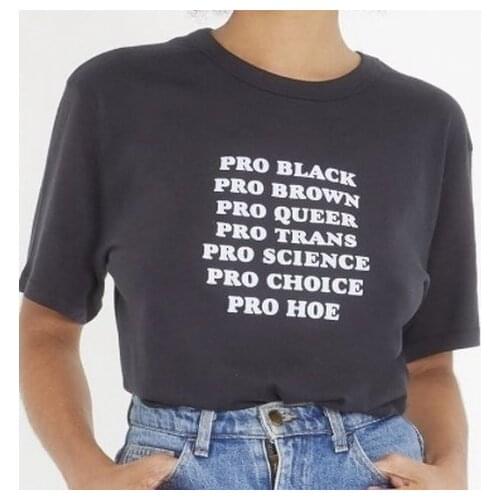 Black Lives Matter Unisex Pro Black Pro Brown Pro Queer Quotes Slogan T-Shirt Black People Human Rights Tee LGBTQ Pride Shirt