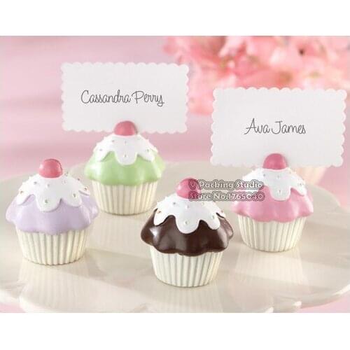 Cupcake Desigh Place Card Holder, Delicious Cupcake Photo Holders Wedding&Baby Party Decoration Favors Free Shipping 100pcs/lot