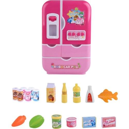 Kids Mini Appliances Play House Toys Delicate Design Practical Multi-function Personality Electric Simulation Refrigerator