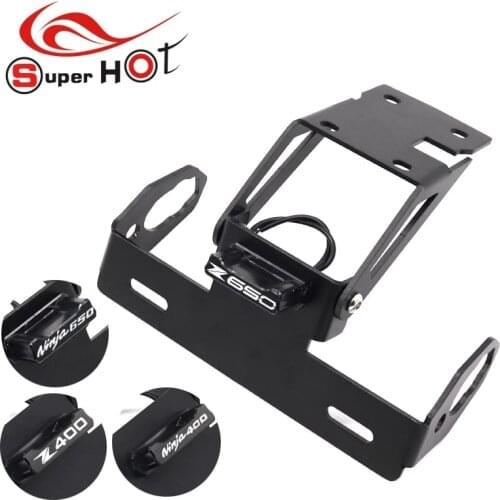 For Kawasaki NINJA400 NINJA650 NINJA 400 650 Z 400 650 Z400 Z650 Accessories Fender Eliminator Registration License Plate Holder