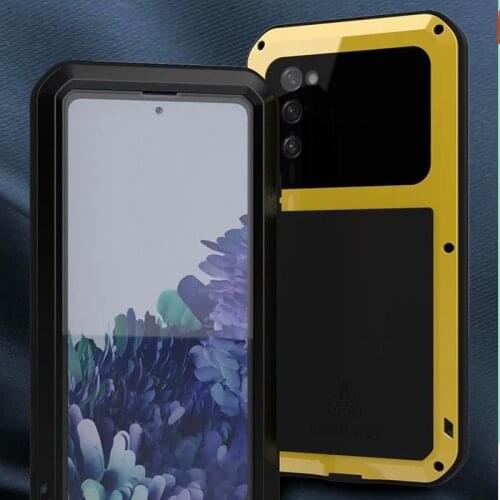 For Samsung GALAXY S20 FE 5G Aluminum Armor Case Shockproof Dirt Proof Water Resistant Metal Heavy Duty Cover for Galaxy S20 FE