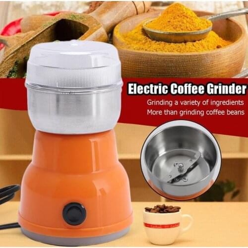 Electric Steel Coffee Bean Grinder Home Grinding Plug Coffee Machine 300W Milling Accessories Eu Tool E1O7