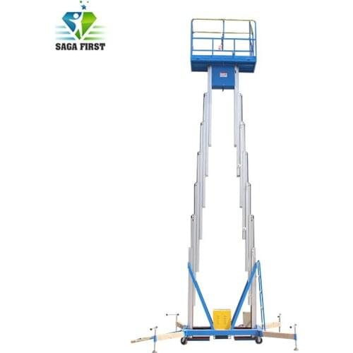 Good price aerial man lift dual mast aluminum lift with CE