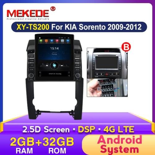 Android 4G Car 9.7 inch 2 Din DSP Dual Lens Radio Quad Core WIFI GPS Multimedia For KIA Sorento 2009 2010 2011 2012