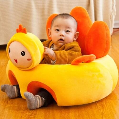 Cartoon Animal Baby Seat Sofa Infants Learning Sitting Chair Comfort Plush Support Pillow Cushion Newborn Gifts