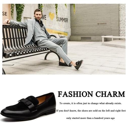 MEIJIANA BLACK Handmade Men Velvet Shoes With Floral Printing Luxurious Wedding Men Loafers Leather Sole Smoking