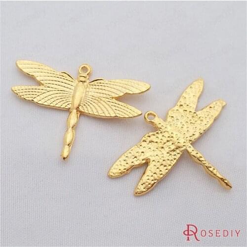 Wholesale 36*27mm Gold color Dragonfly Zinc Alloy Charms Pendants Diy Jewelry Findings Accessories 20 pieces(JM7326)