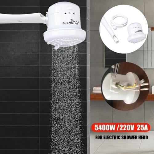 5400W Hot Water Heater Shower Faucet Instant Hot Water Tankless Electric Faucet Instant Shower Heater Bathroom X6C1