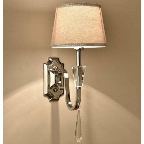 Bedroom decoration luxury European style E14 lighting wall lamp for pathway