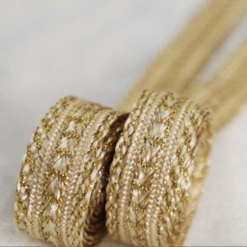 1 lot = 5 yards wire braided ribbon, DIY clothing accessories 1.5cm Webbing,lace, shoes&hats decoration materials, ethnic style