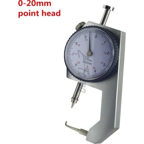 1PCS 0-10mm 0-20mm New Dial Thickness Gauge Thickness Meter Tester For Hollow Pipe Circular Tube Caliper Gauge Measuring Tools
