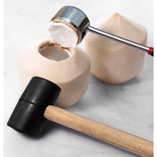 4pcs Set Stainless Steel Coconut Opener Coconut Knife Coconut Opener Kichen Accessories Tools Wholesale